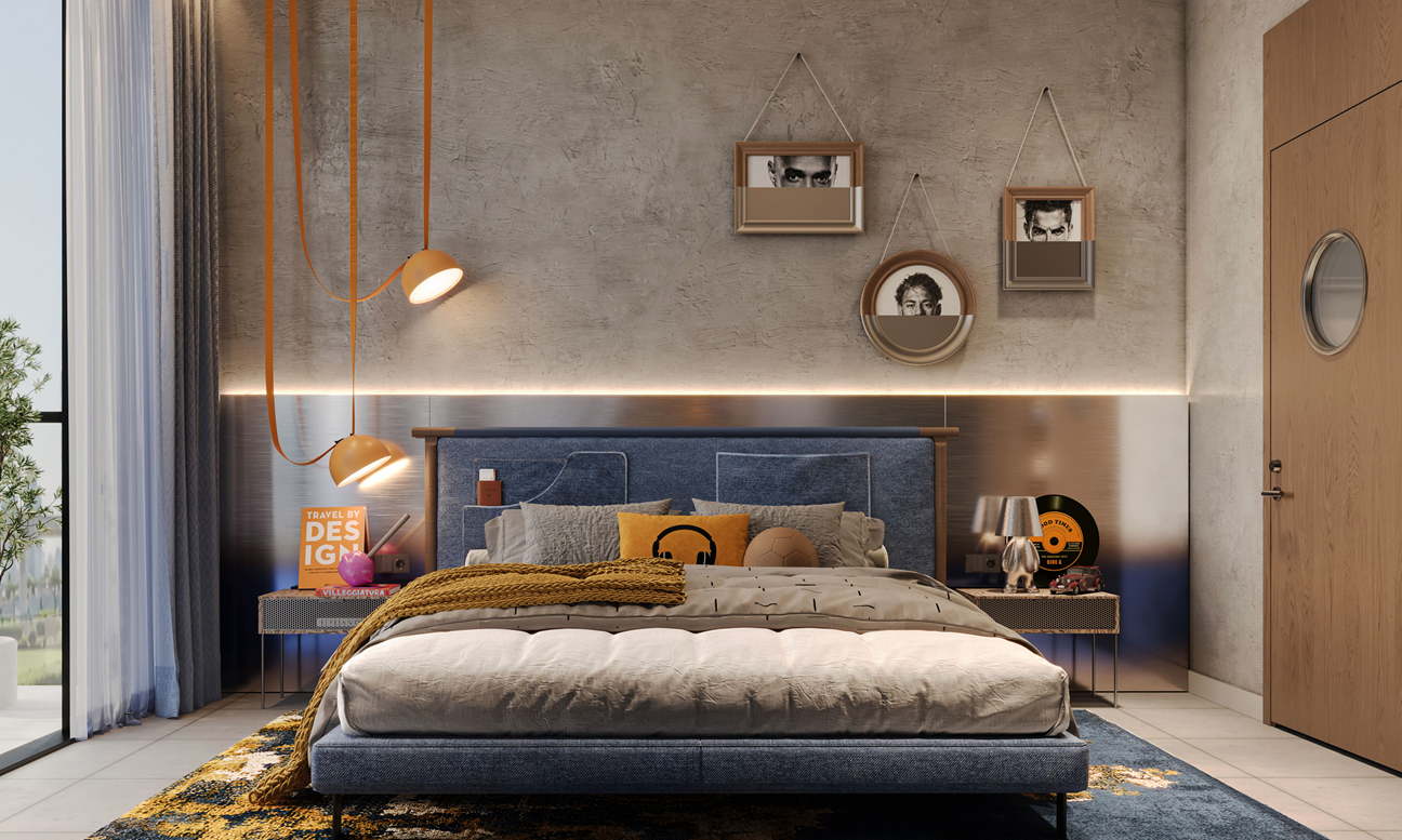 Luxury Bedroom Interior at Raw District Dubai